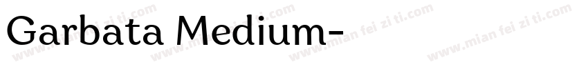 Garbata Medium字体转换
